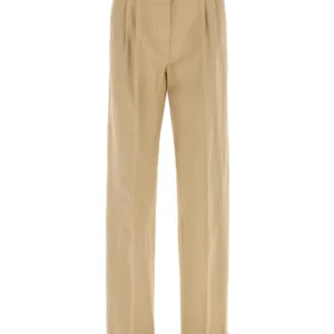 Beige cotton pant