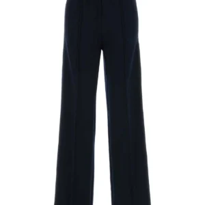 Midnight blue polyester joggers