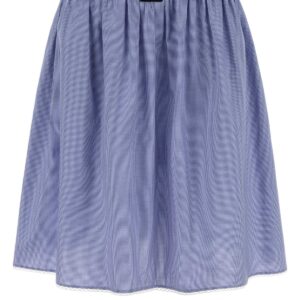 Embroidered cotton skirt