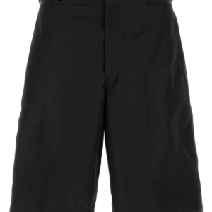 Black Re-Nylon bermuda shorts