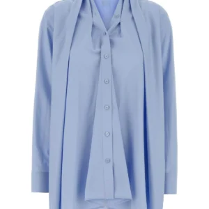 Light blue poplin shirt
