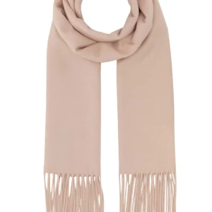 Powder pink silk blend scarf