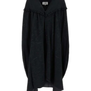 Black jersey shirt dress