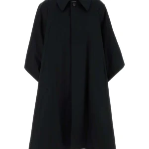 Black cotton overcoat