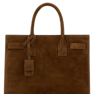 Brown suede Sac De Jour handbag