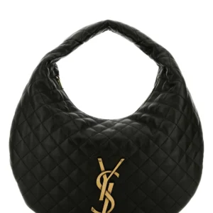 Black nappa leather Icare shoulder bag