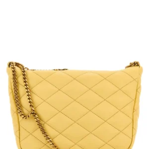 Yellow leather crossbody bag