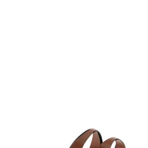 Brown leather Chandelle slippers