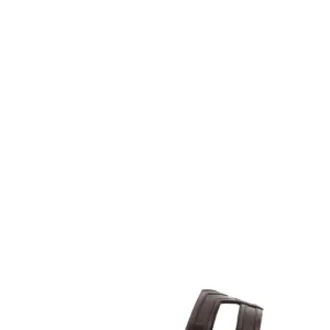 Brown leather Mabrouka slippers