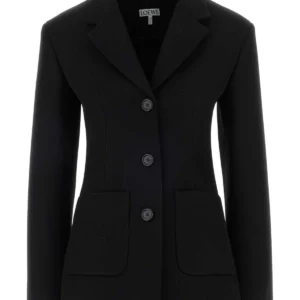 Black wool blend blazer