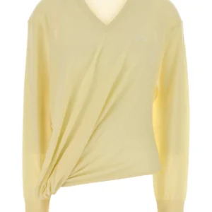 Yellow wool blend sweater