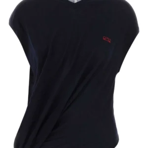 Midnight blue wool blend vest