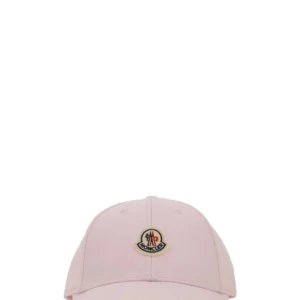Pink cotton baseball cap