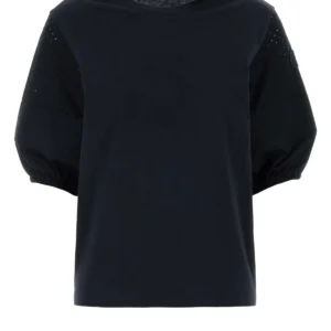 Navy blue cotton t-shirt
