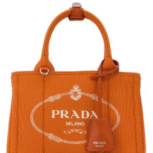 Orange canvas mini Prada JardiniÃ¨re handbag