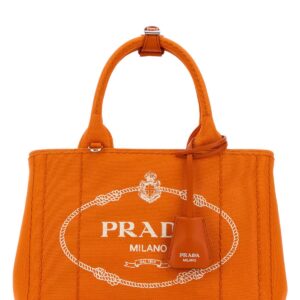 Orange canvas small Prada JardiniÃ¨re handbag