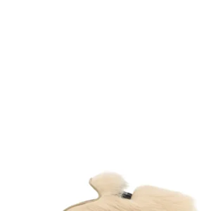 Sand shearling slippers