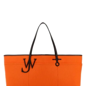 Orange canvas Anchor shopping bag