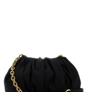 Black canvas ChloÃ© PlissÃ© shoulder bag