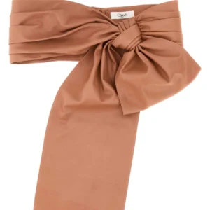 Pink leather ChloÃ© Bow belt