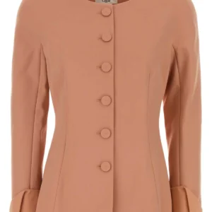 Antiqued pink wool blazer