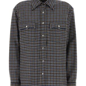 Embroidered wool shirt