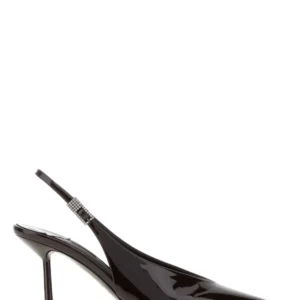 Brown leather Chanel pumps