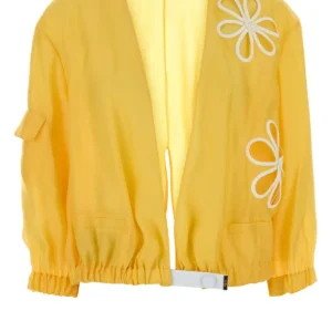 Yellow organza jacket