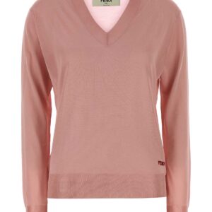 Pink stretch viscose sweater