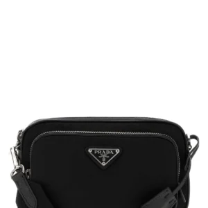 Black Re-Nylon crossbody bag