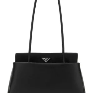 Black leather medium Prada Passage shoulder bag