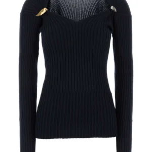 Midnight blue cashmere blend top