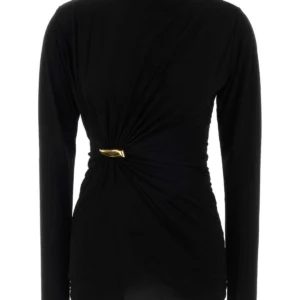 Black crepe top