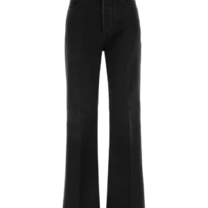 Black denim jeans