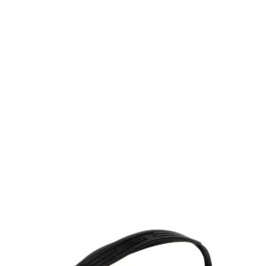 Black rubber Sampieri thong slippers