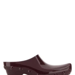 Aubergine rubber Gondola mules