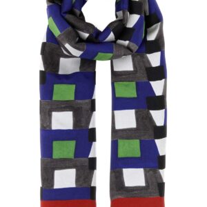 Printed silk foulard