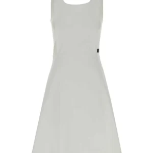 White poplin dress