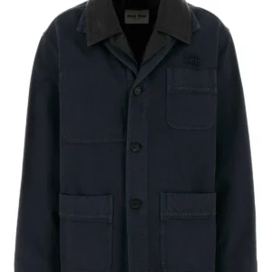 Navy blue denim jacket