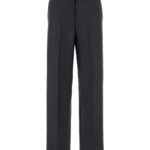 Charcoal mohair blend pant