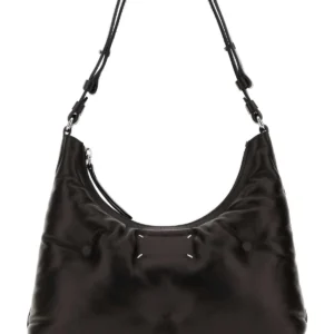 Black leather small Glam Slam shoulder bag