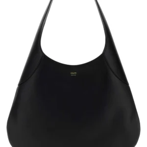 Black leather Joan shopping bag