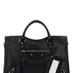 Black leather medium Le City handbag