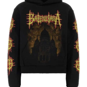 Black cotton sweatshirt