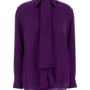 Purple georgette shirt