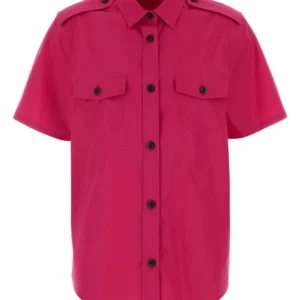 Fuchsia poplin shirt