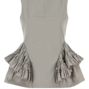 Grey cotton Casey top