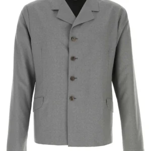 Grey wool blazer