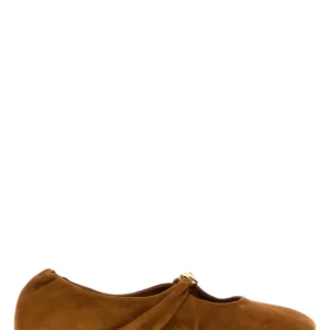 Caramel suede Pebble Soft ballerinas