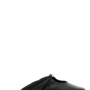 Black nappa leather Pebble ballerinas